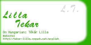 lilla tekar business card